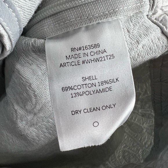 Who What Wear Collection Cropped Puff Sleeve Top Oyster XS - Picture 11 of 13